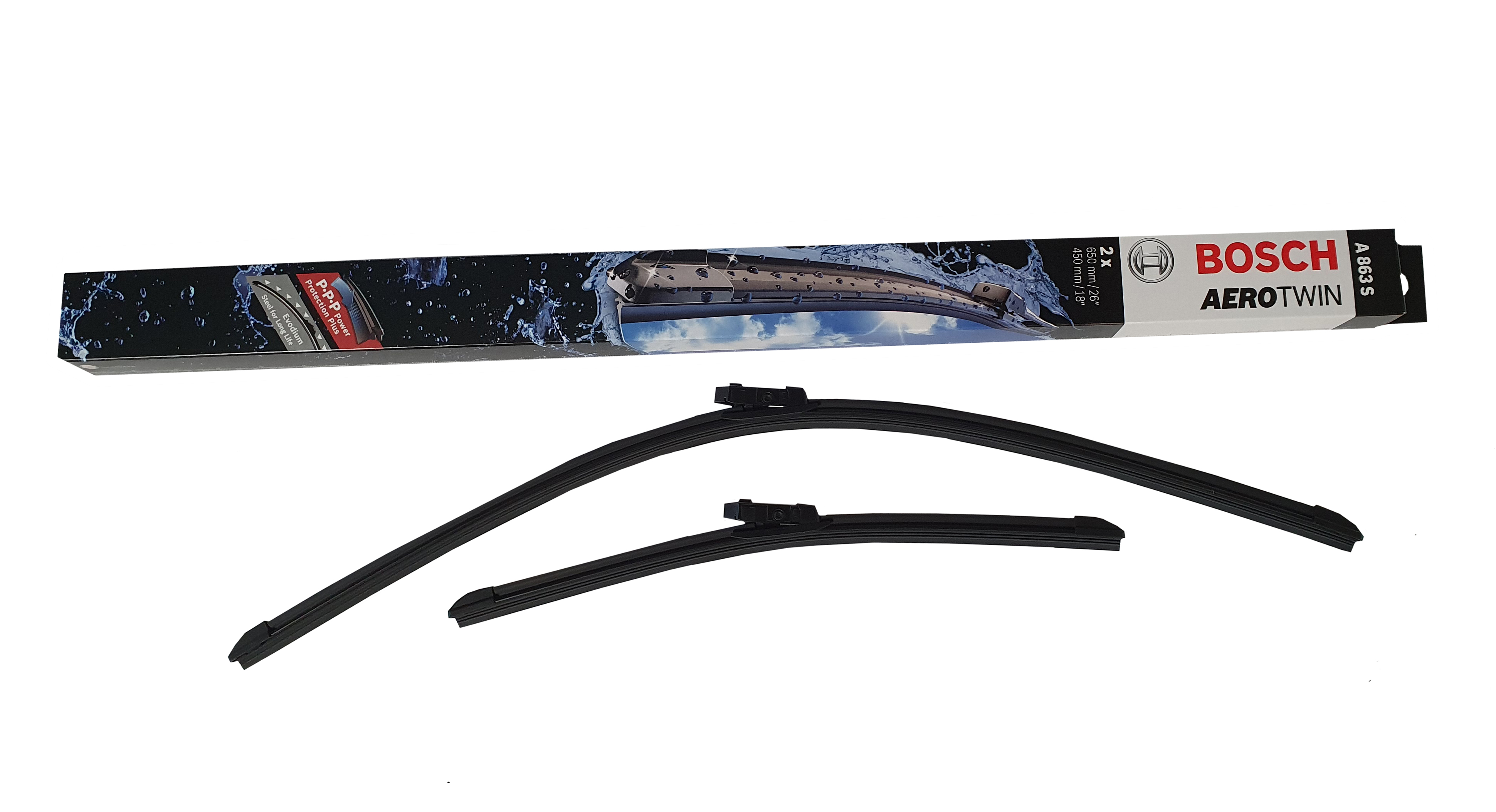 www.autoscriba.de - Original Bosch Aerotwin Scheibenwischer Set A863S ...